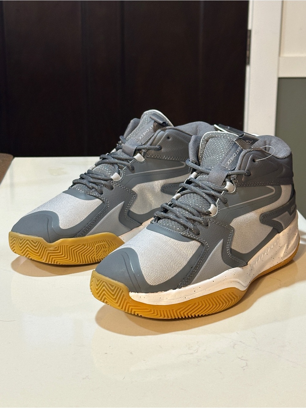 AND1 Men's Heatcheck basketball Sneakers Men Size 12 Gray Breathable Support